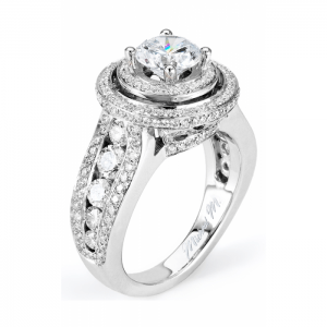 Michael M Estrella Halo Diamond Engagement Ring