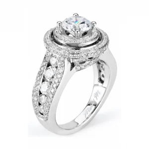 Michael M Estrella Halo Diamond Engagement Ring