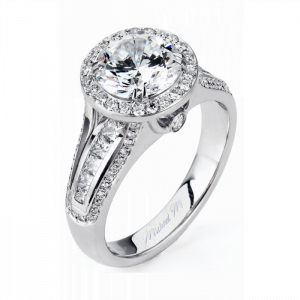 Michael M Estrella Princess Cut Diamond Engagement Ring
