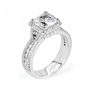 Michael M. Triple Row Diamond Engagement Ring
