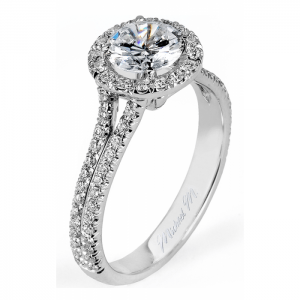 Michael M. Split Shank Diamond Engagement Ring