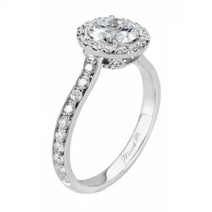 Michael M Amore Pave Diamond Engagement Ring