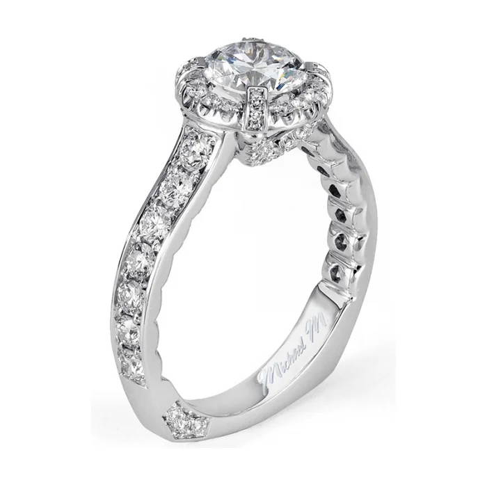 Michael M Amore Halo Diamond Engagement Ring