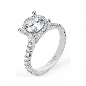 Michael M Europa Halo Diamond Engagement Ring