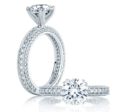 HIGHLY INTRICATE ART DECO ENGAGEMENT RING