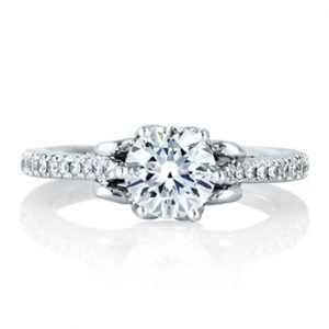 DESIGNER PRONG SET ENGAGEMENT RING