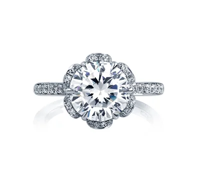 STATEMENT DIAMOND PETAL ENGAGEMENT RING
