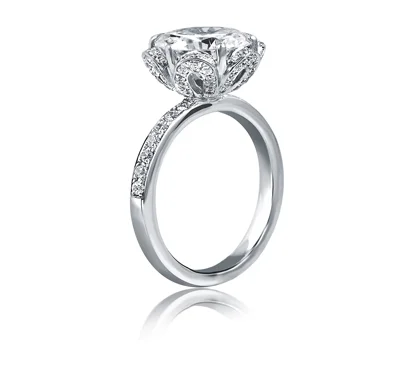 STATEMENT DIAMOND PETAL ENGAGEMENT RING