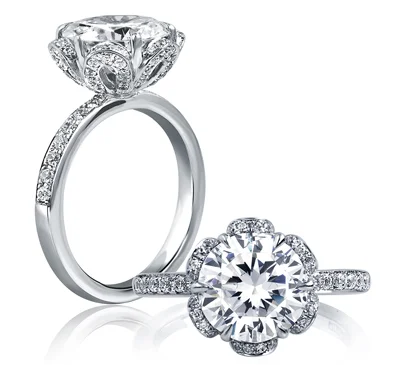 STATEMENT DIAMOND PETAL ENGAGEMENT RING