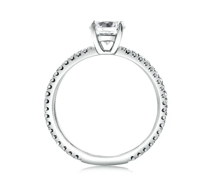 DELICATE SPLIT SHANK WITH ROUND CENTER ENGAGEMENT RING