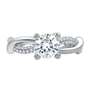 VINE MOTIF ENGAGEMENT RING