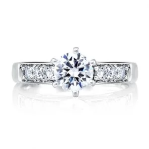 CLASSIC SIDE CHANNEL SET ENGAGEMENT RING
