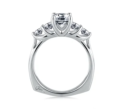 FIVE STONE TRELLIS SET ENGAGEMENT RING