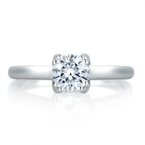 SPLIT PRONG SIMPLE SOLITAIRE ENGAGEMENT RING