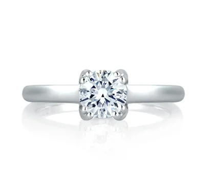 SPLIT PRONG SIMPLE SOLITAIRE ENGAGEMENT RING
