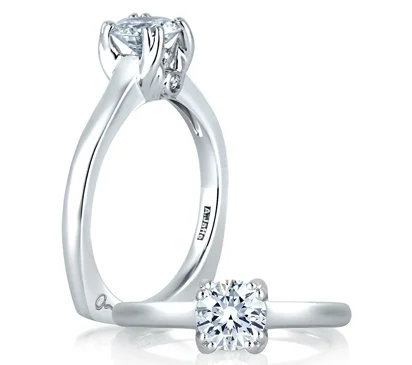 SPLIT PRONG SIMPLE SOLITAIRE ENGAGEMENT RING