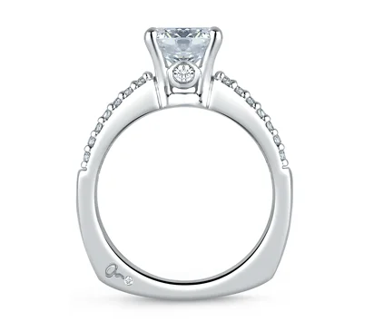 CLASSIC TWO ROW SHARED PRONG ENGAGEMENT RING