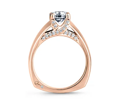 SOLITAIRE DIAMOND CROSS OVER RING