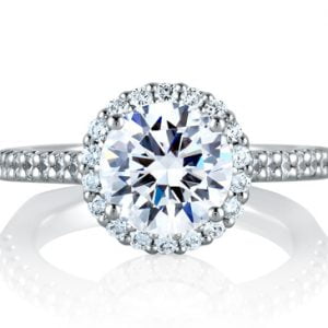 Signature Round Halo Engagement Ring