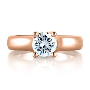  Classic Pink Solitaire Engagement Ring