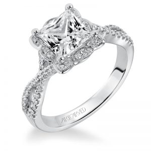 Leslie' Diamond Halo Engagement Ring  - 31-V339GCW-E.00
