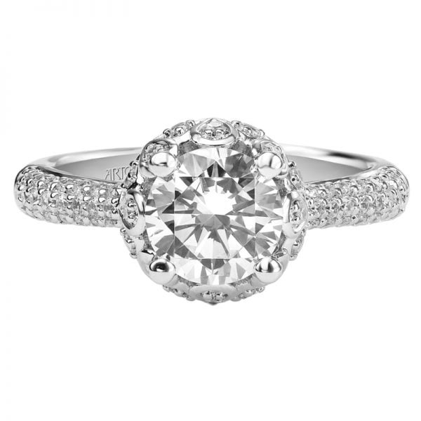 Adalyn' Diamond Halo Engagement Ring  - 31-V387FRW-E.00