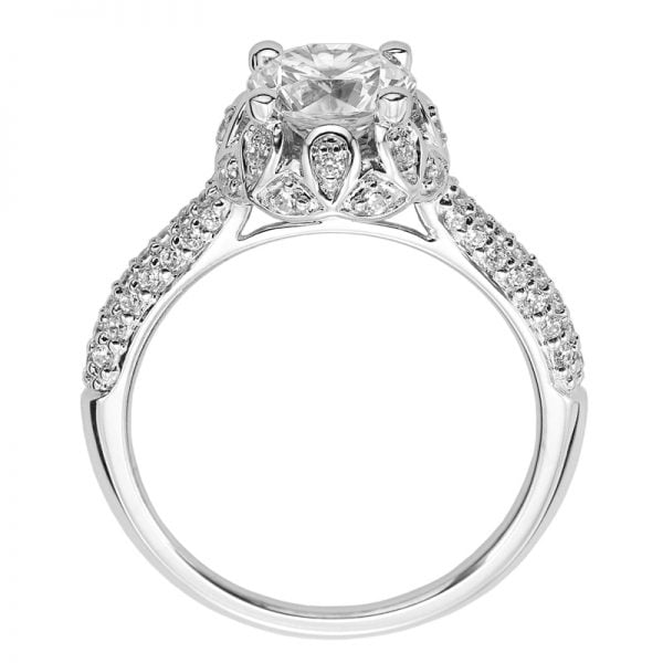 Adalyn' Diamond Halo Engagement Ring  - 31-V387FRW-E.00