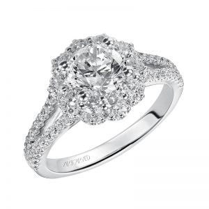 Penelope' Diamond Halo Engagement Ring  - 31-V451ERW-E.00