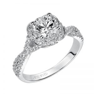 Candice' Enchanted Halo Engagement Ring  - 31-V459ERW-E.00