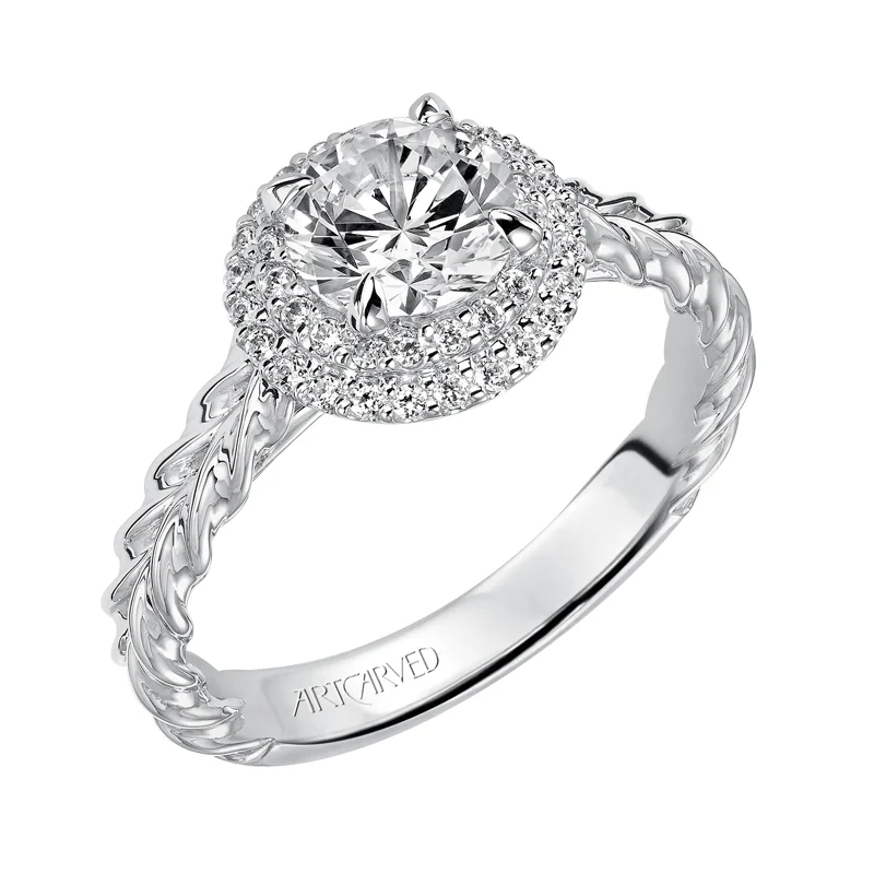 Mallory' Double Halo Engagement Ring  - 31-V463ERW-E.00