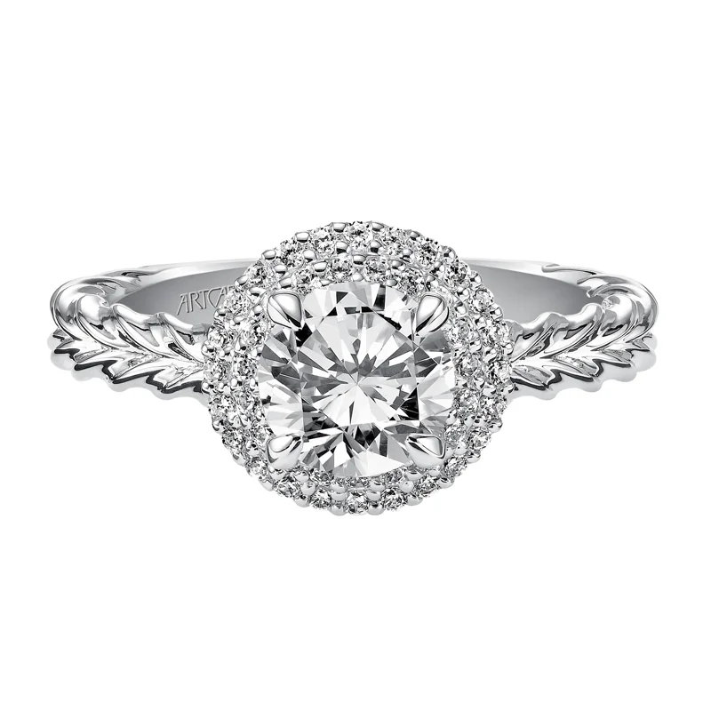 Mallory' Double Halo Engagement Ring  - 31-V463ERW-E.00