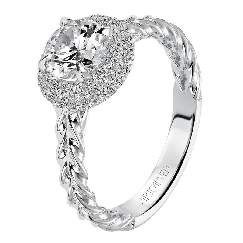 Mallory' Double Halo Engagement Ring  - 31-V463ERW-E.00