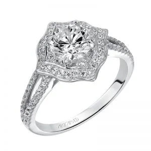 Marcela' Diamond Halo Engagement Ring - 31-V478ERW-E.00