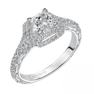 Daphne' Halo Diamond Engagement Ring  - 31-V484EUW-E.00