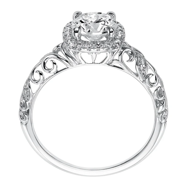 Piper' Halo Prong Set Engagement Ring  - 31-V531ERW-E.00