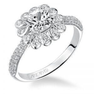 Idalis' Pave Halo Engagement Ring  - 31-V539EUW-E.00