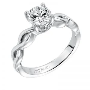 Alicia' Contemporary Classic Solitaire Diamond Engagement Ring  - 31-V571ERW-E.00