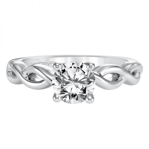 Alicia' Contemporary Classic Solitaire Diamond Engagement Ring  - 31-V571ERW-E.00