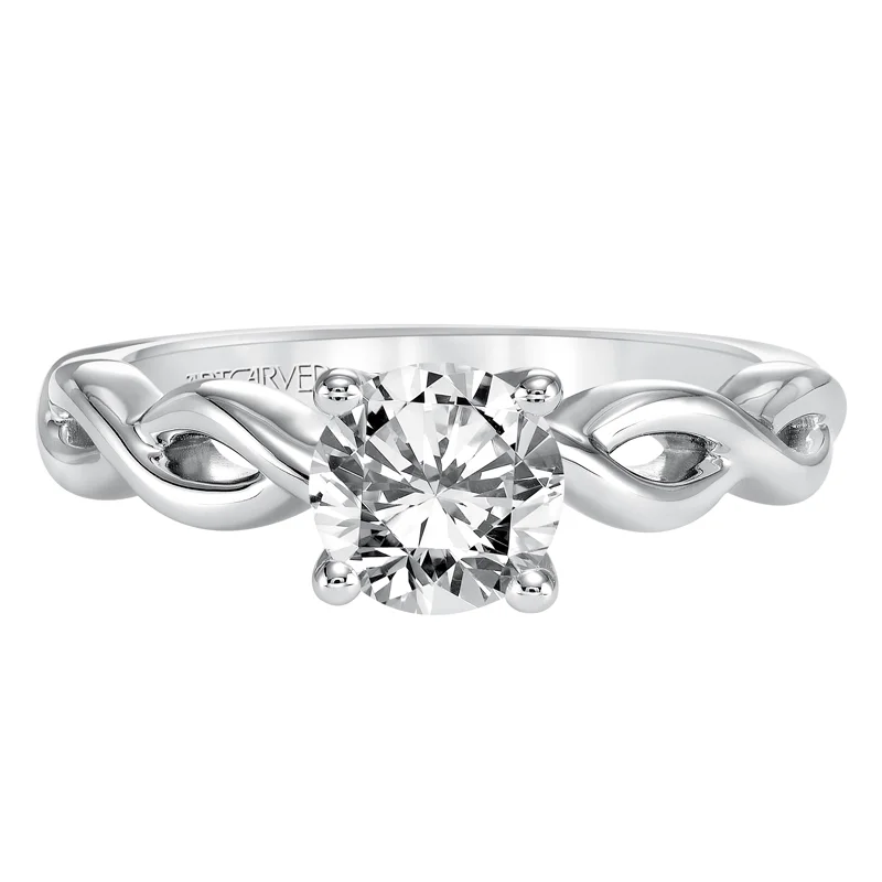 Alicia' Contemporary Classic Solitaire Diamond Engagement Ring  - 31-V571ERW-E.00