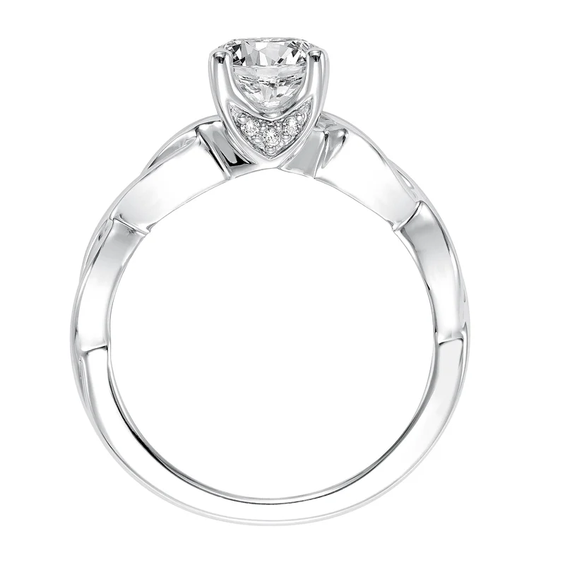 Alicia' Contemporary Classic Solitaire Diamond Engagement Ring  - 31-V571ERW-E.00