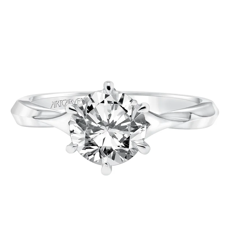 Rory' Solitaire Knife Edge Engagement Ring  - 31-V613GRR-E.00