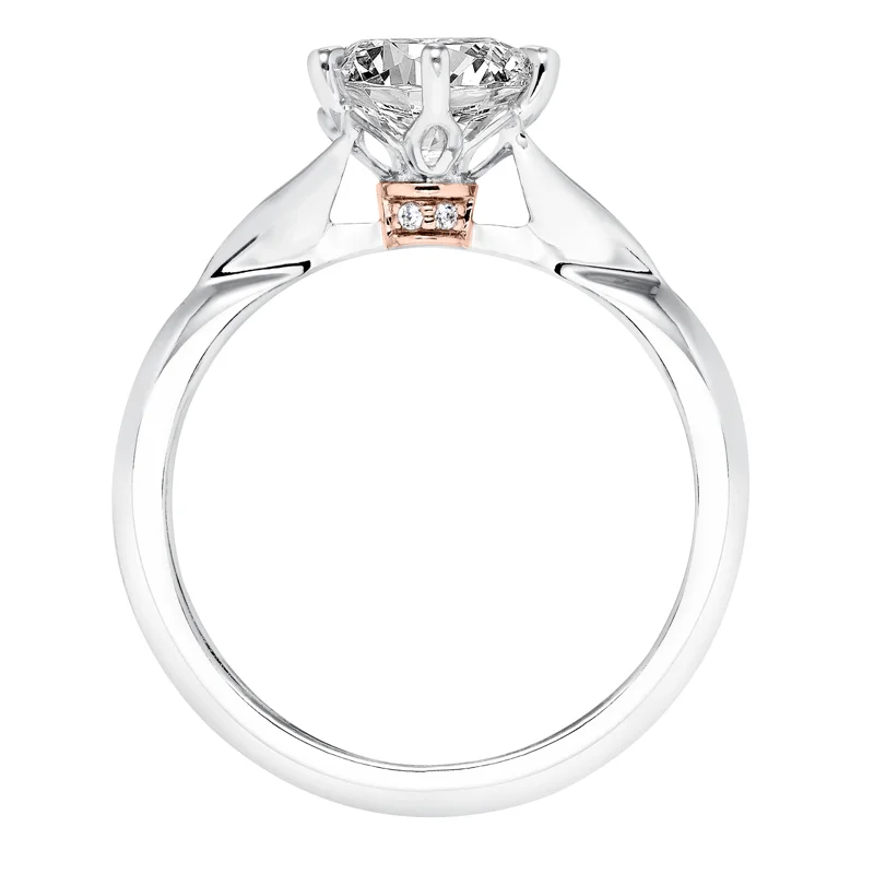 Rory' Solitaire Knife Edge Engagement Ring  - 31-V613GRR-E.00