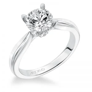 Nelly' Solitaire Diamond Engagement Ring - 31-V618GRW
