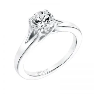 Kathleen' Classic Diamond Solitaire Engagement Ring - 31-V740ERW