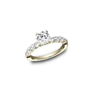 Diamonds Yellow Gold 2.5mm Diamond Band