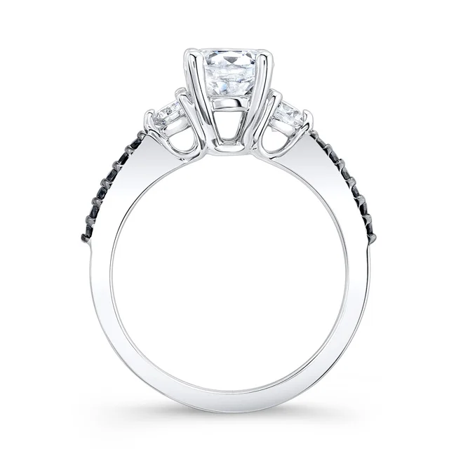 Black Diamond Engagement Ring