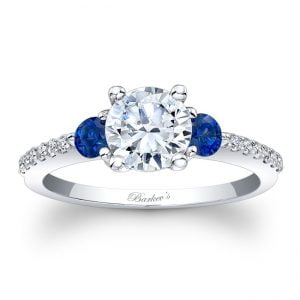 Blue Sapphire Engagement Ring
