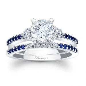 Blue Sapphire Engagement Ring