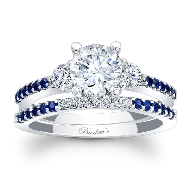 Blue Sapphire Engagement Ring