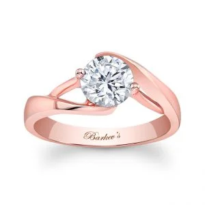 Rose Gold Solitaire Ring